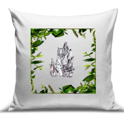 Animal Themes - Tiger 001 - Cushion cover Thumbnail